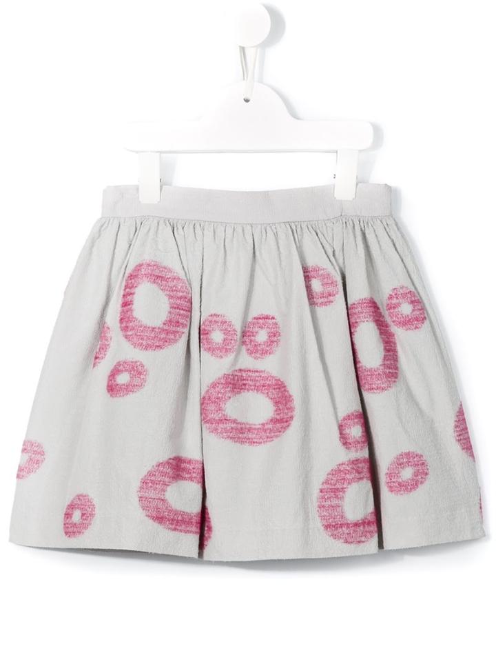 Il Gufo Circle Jacquard Skirt, Girl's, Size: 10 Yrs, Grey