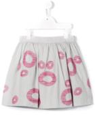 Il Gufo Circle Jacquard Skirt, Girl's, Size: 10 Yrs, Grey