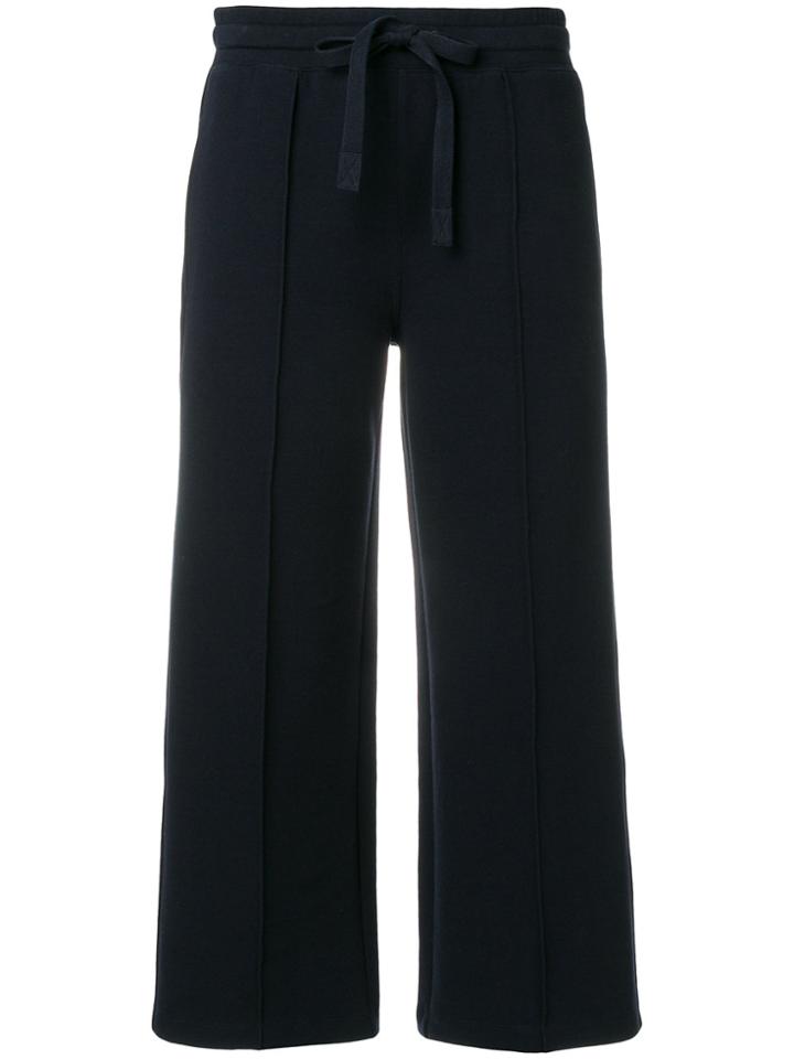 Vince Drawstring Waist Culottes - Blue