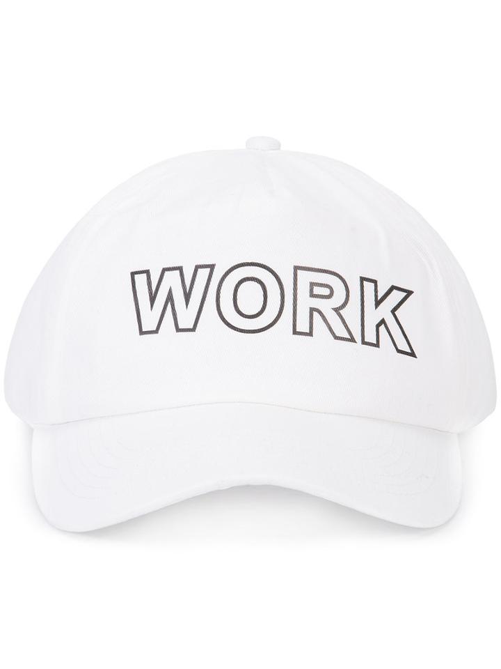 Andrea Crews Work Cap, Men's, White, Cotton