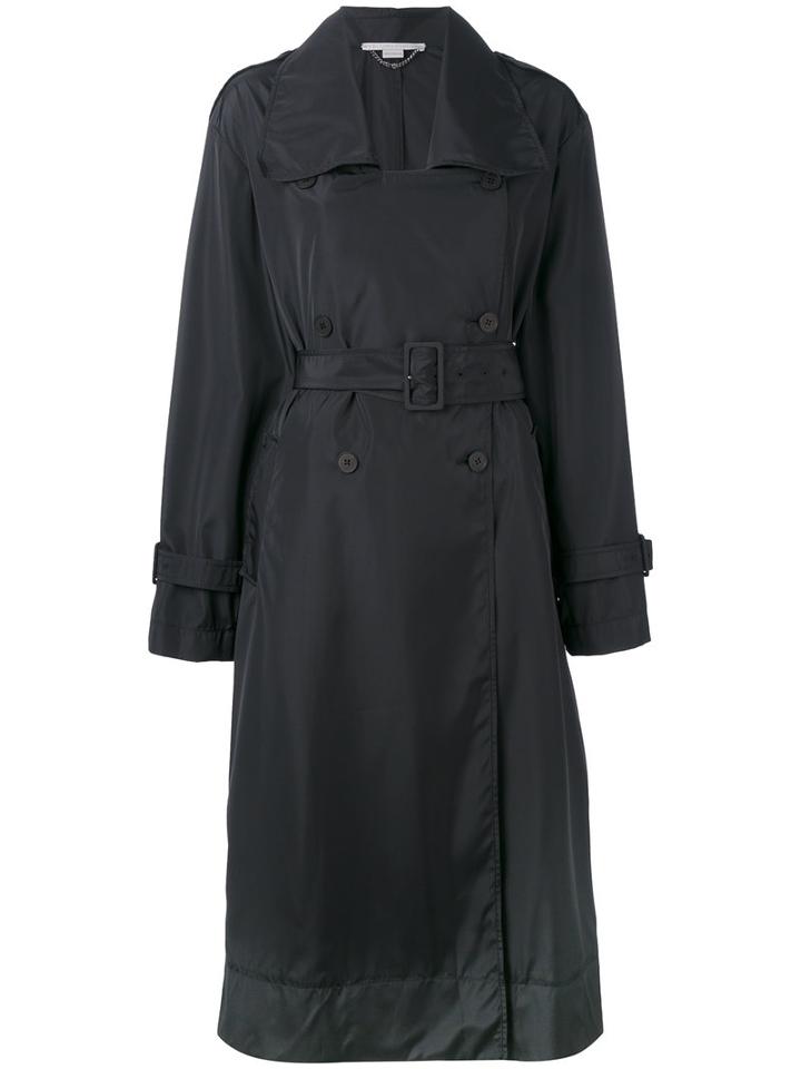 Stella Mccartney Belted Trench Coat, Women's, Size: 42, Black, Polyester