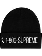Supreme 1-800 Beanie - Black