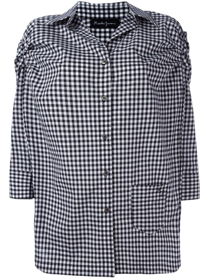 Rossella Jardini Checked Shirt - Black