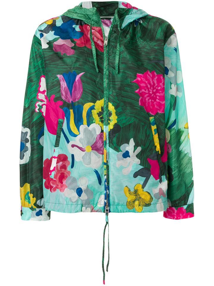Prada Prada X K-way Lightweight Floral Jacket - Green