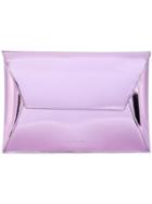 Mm6 Maison Margiela Metallic Envelope Clutch Bag - Pink