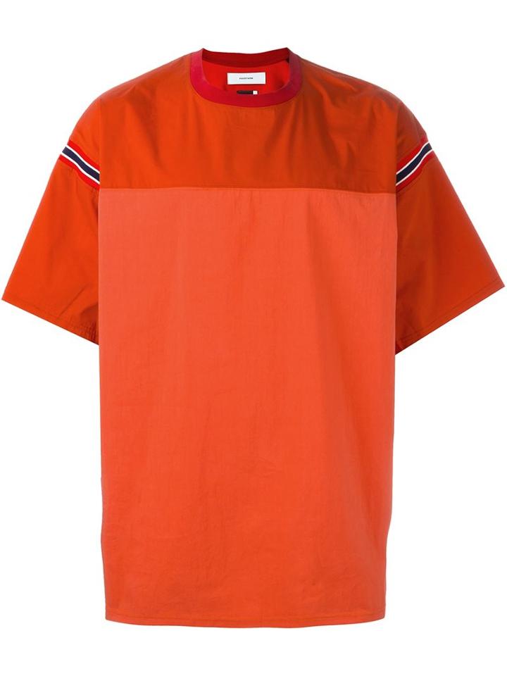 Facetasm Tonal Shortsleeved T-shirt, Men's, Size: 0, Red, Cotton/polyester