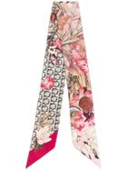 Salvatore Ferragamo Monogram Orint Scarf - Pink