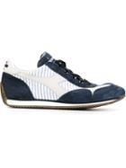 Diadora Heritage Sneakers, Women's, Size: 3.5, Blue, Leather/cotton/rubber