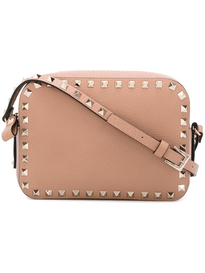 Valentino 'rockstud' Camera Crossbody Bag, Women's, Pink/purple