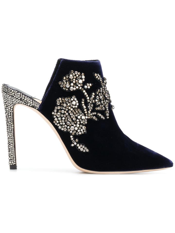 Jimmy Choo Caroline 100 Mules - Blue