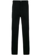 Pt01 Slim-fit Front Stitch Trousers - Black