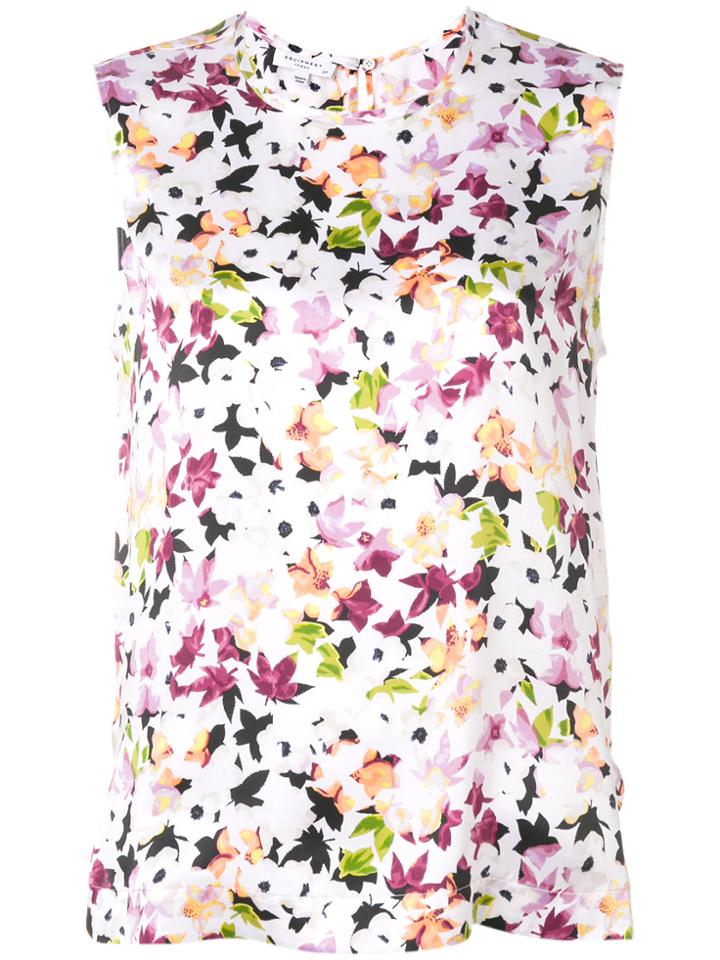 Equipment Floral Print Tank Top - White