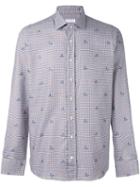 Etro Checked Floral Print Shirt