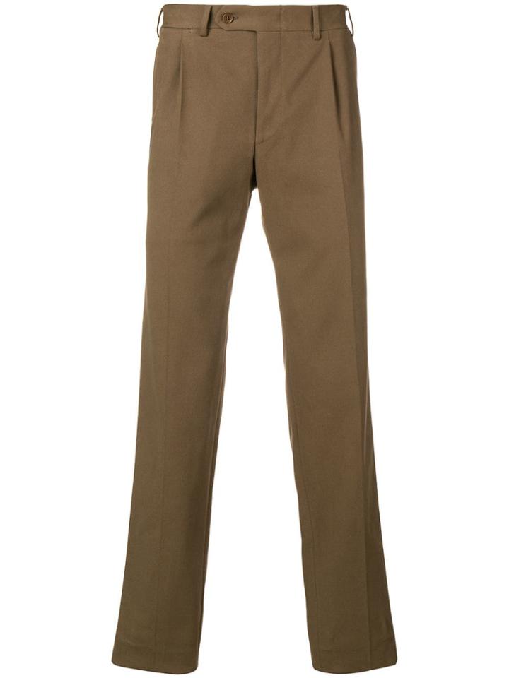 Canali Straight Chino Pants - Brown