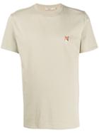 Maison Kitsuné Fox Logo Patch T-shirt - Neutrals