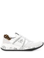 Premiata Layla Embellished Logo Sneakers - White