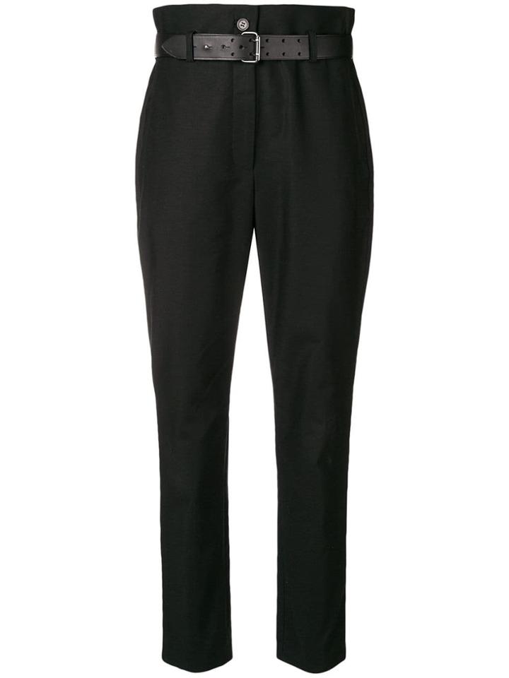 Iro Belted High Waist Trousers - Black