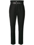 Iro Belted High Waist Trousers - Black