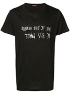 Ann Demeulemeester Black Handwriting T-shirt