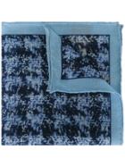 Canali Printed Pocket Handkerchief - Blue