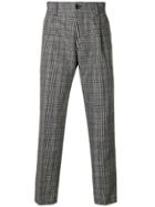 Pt01 Classic Checked Trousers - Blue