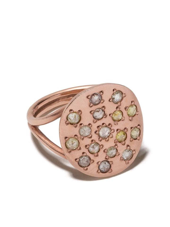 Brooke Gregson 14kt Rose Gold Diamond Orbital Ring