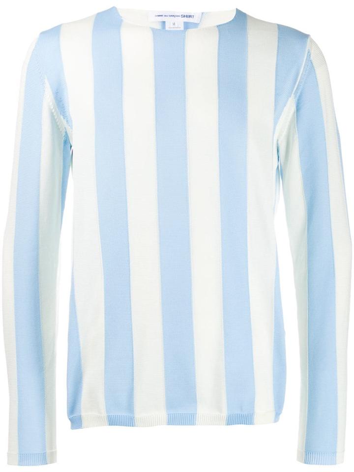 Comme Des Garçons Shirt Striped Jumper - Blue