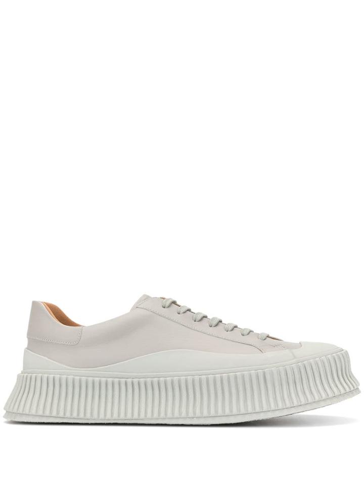 Jil Sander Flatform Sneakers - Grey