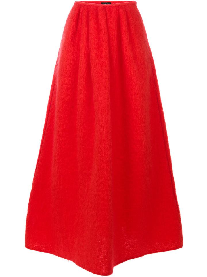 Giorgio Armani - Gonna Skirt - Women - Polyamide/mohair/wool - 40, Red, Polyamide/mohair/wool