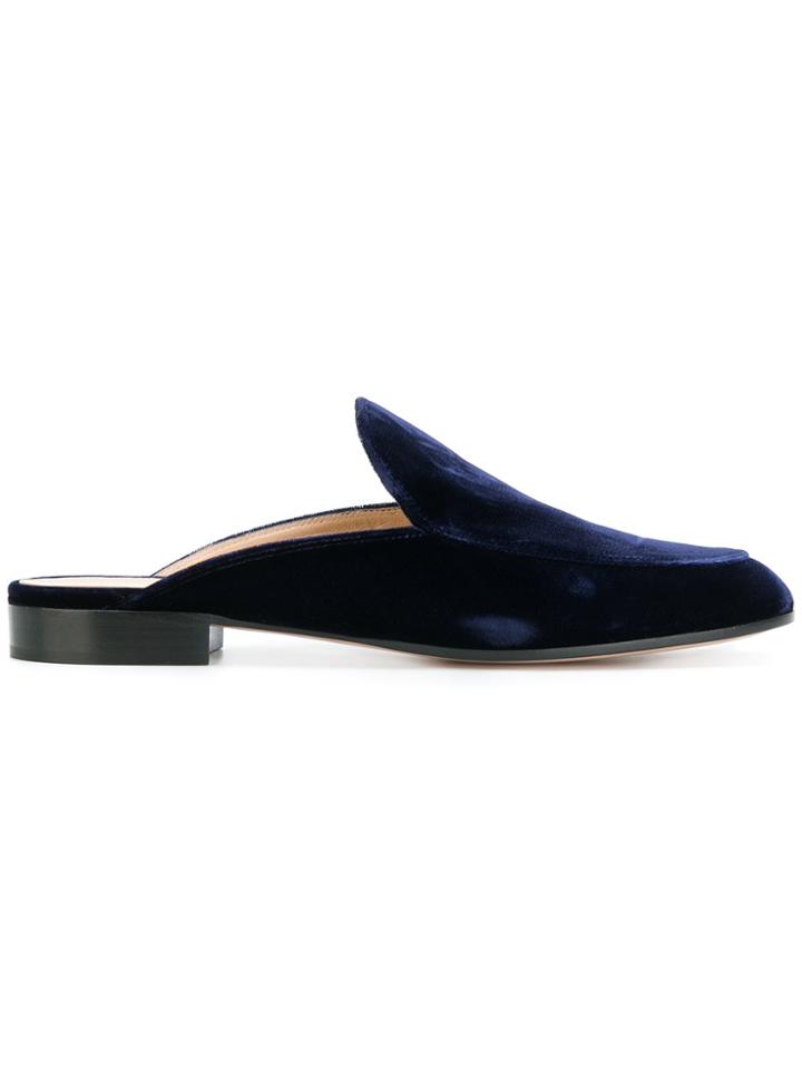 Gianvito Rossi Palau Loafer Mules - Blue