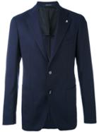 Tagliatore - Patch Pockets Blazer - Men - Cupro/virgin Wool - 46, Blue, Cupro/virgin Wool