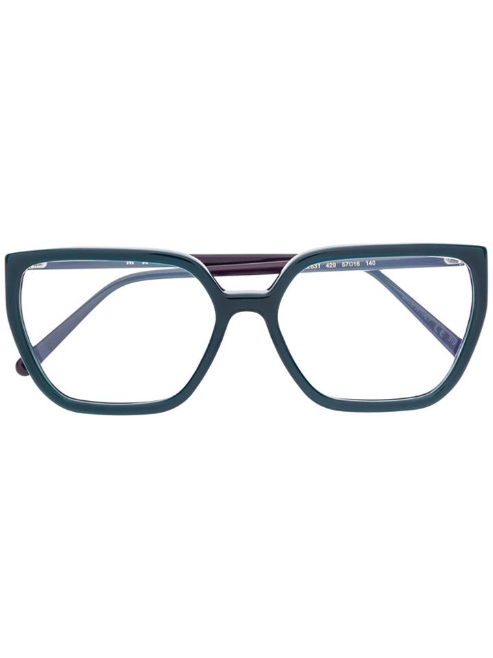 Marni Eyewear Oversized Glasses - Green