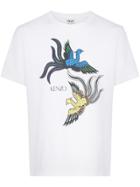 Kenzo Bird Print T-shirt - White