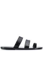 Saint Laurent Studded Slides - 1000 Black