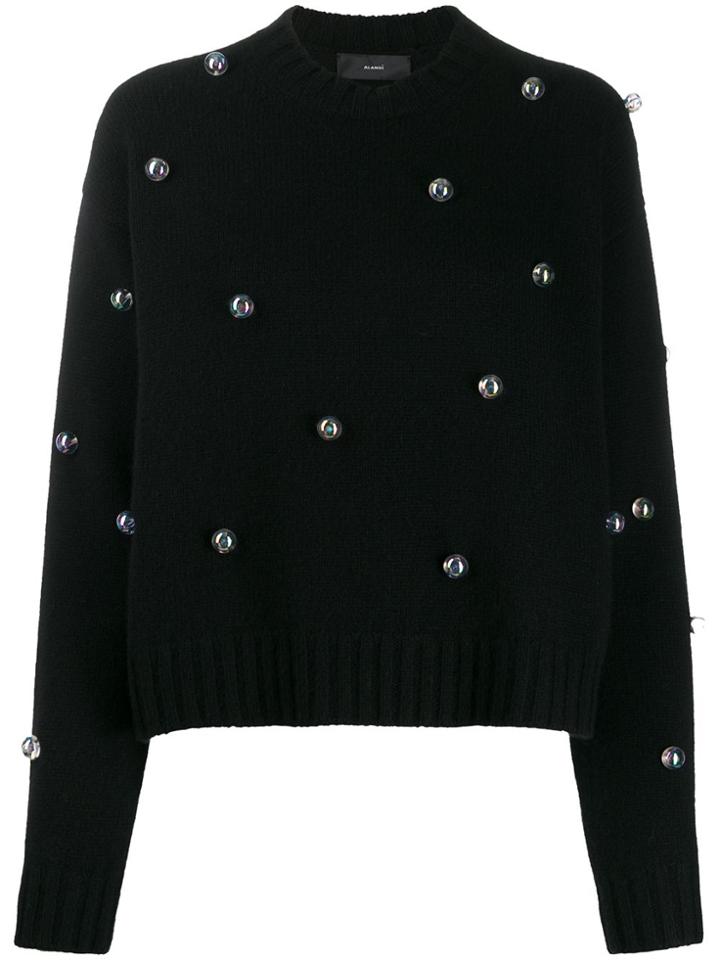 Alanui Below Zero Drops Studded Jumper - Black