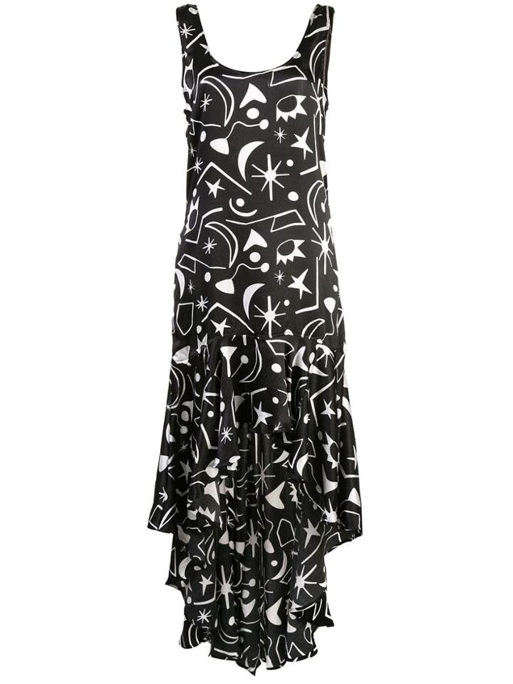 Onia Asymmetric Maxi Dress - Black