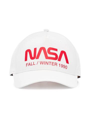 Heron Preston Inspired By Nasa White And Red Reflective Cap