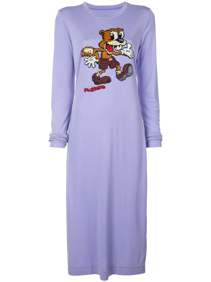 Marc Jacobs R. Crumb Beaded Dress - Purple