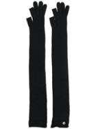 Rick Owens Cable Knit Gloves - Black