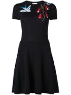 Red Valentino Flower Short Sweater Dress