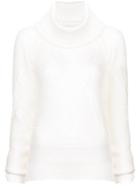 Chanel Vintage Turtle Neck Jumper - White