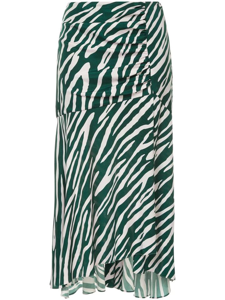 Ginger & Smart Emperor Zebra Print Skirt - Green