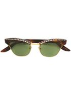 Gucci Eyewear Brown Optyl And Metal Sunglasses