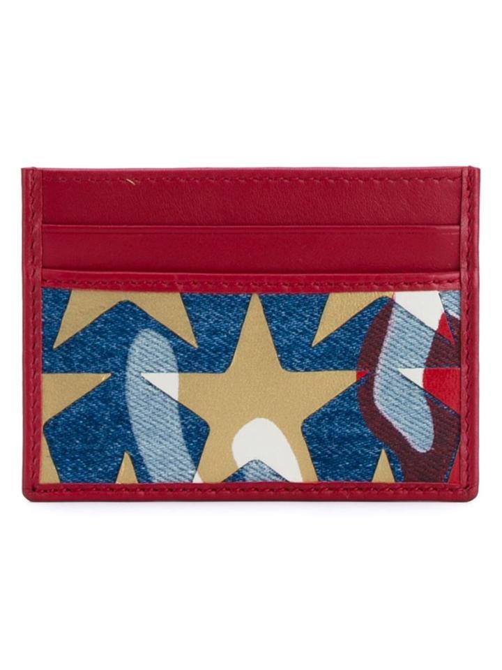 Valentino Small Star Print Card Holder