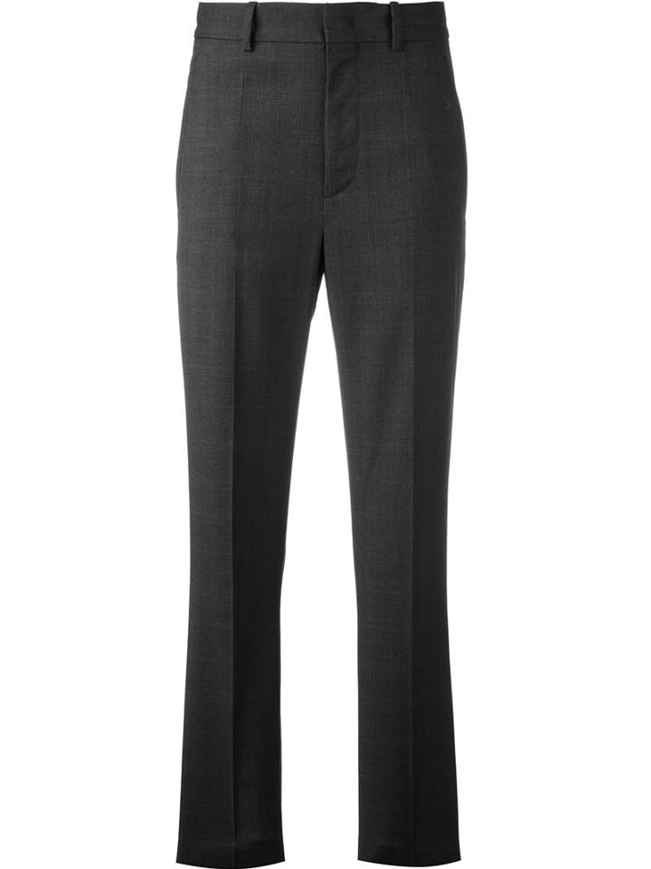 Isabel Marant Étoile - Slim Fit Trousers - Women - Cotton/virgin Wool - 40, Grey, Cotton/virgin Wool