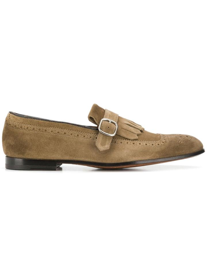 Doucal's Fringed Loafers - Neutrals