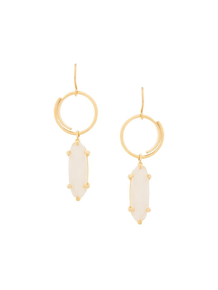 Wouters & Hendrix Technofossils Moonstone Earrings - Metallic