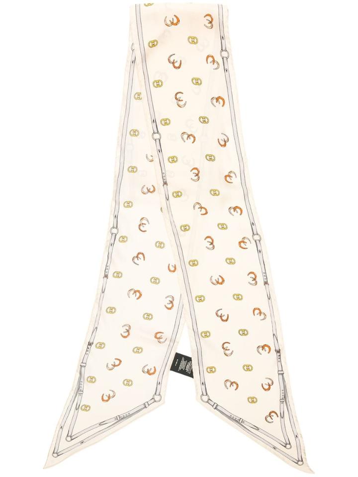 Gucci Gucci 5350663g001 9200 Ivory Leather/fur/exotic Skins->leather -