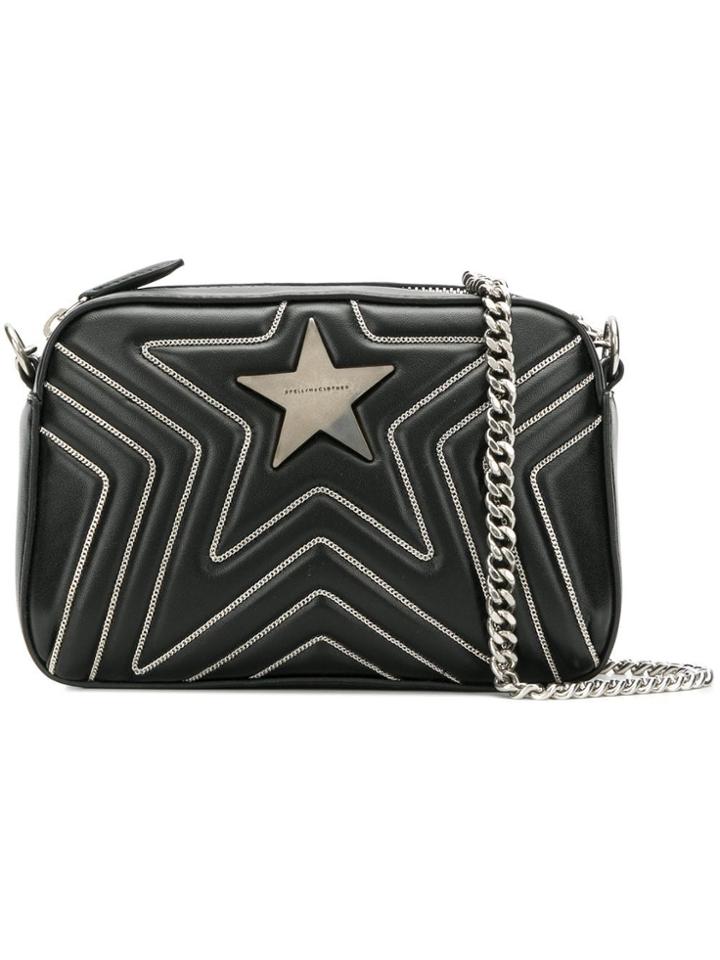 Stella Mccartney Stella Star Mini Crossbody Bag - Black