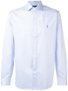Polo Ralph Lauren Logo Embroidery Shirt, Men's, Size: 15 1/2, Blue, Cotton/spandex/elastane